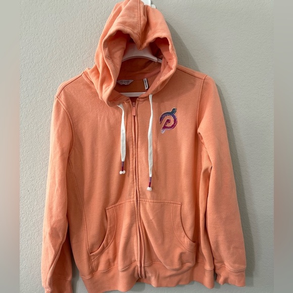 Peloton Ultimate‎ Fleece Zip Hoodie Peach Size XXL - Picture 2 of 7